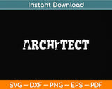 Vintage Retro Architect Svg Png Dxf Digital Cutting File