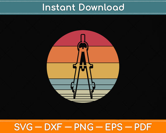 Vintage Retro Architecture Svg Png Dxf Digital Cutting File
