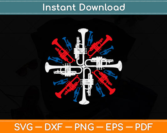 Vintage Retro Trumpeter Svg Png Dxf Digital Cutting File