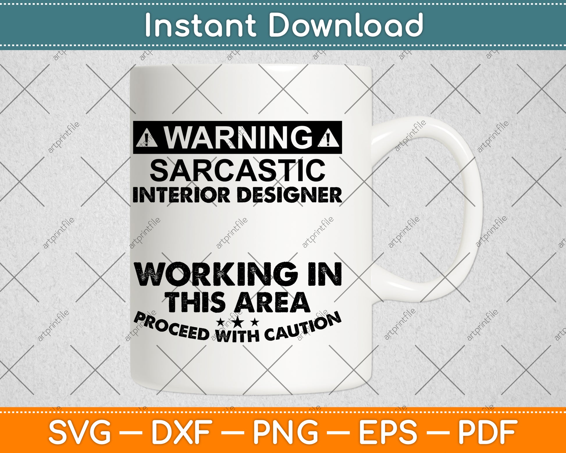 Warning Sarcastic Interior Designer Occupation Svg Png Dxf Digital Cutting File