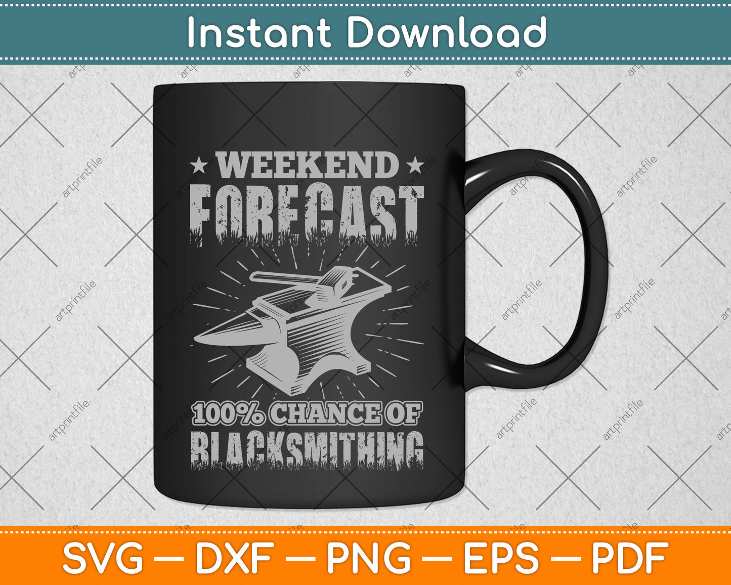 Weekend Forecast Blacksmithing Blacksmith Svg Png Dxf Digital Cutting File