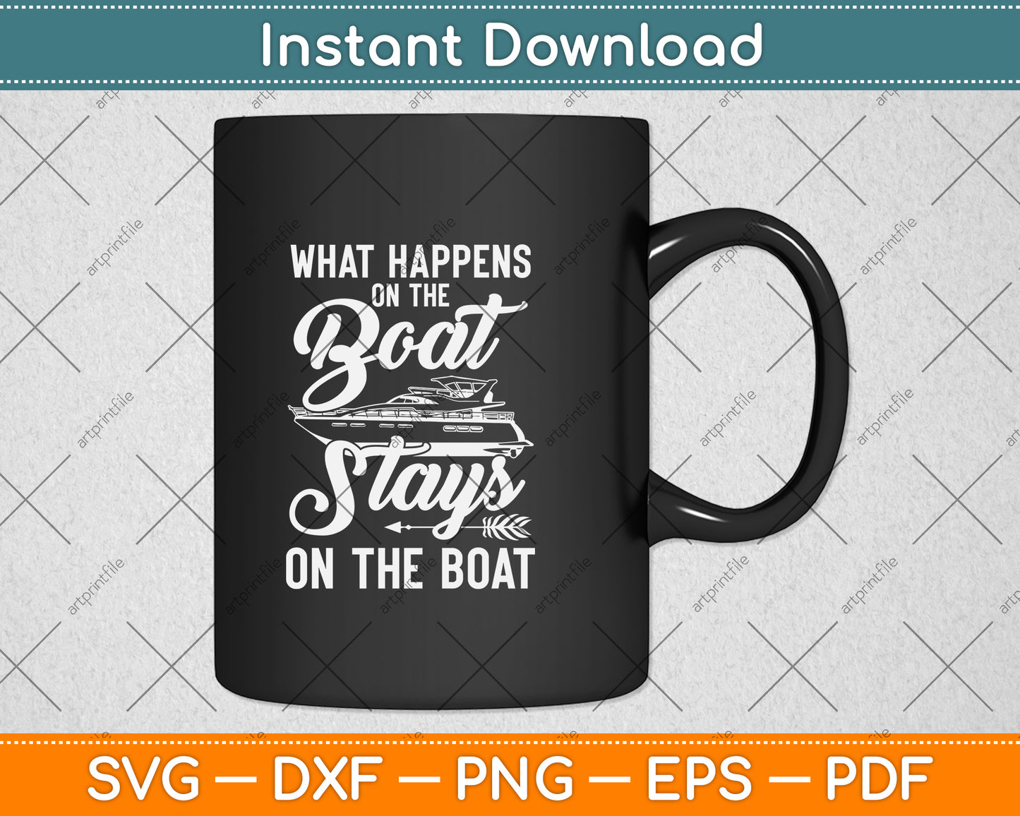 What Happens On The Boat Stays On The Boat Svg Png Dxf Digital Cutting File