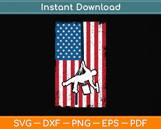 Window Cleaner US Flags Funny Cleaning Svg Png Dxf Digital Cutting File