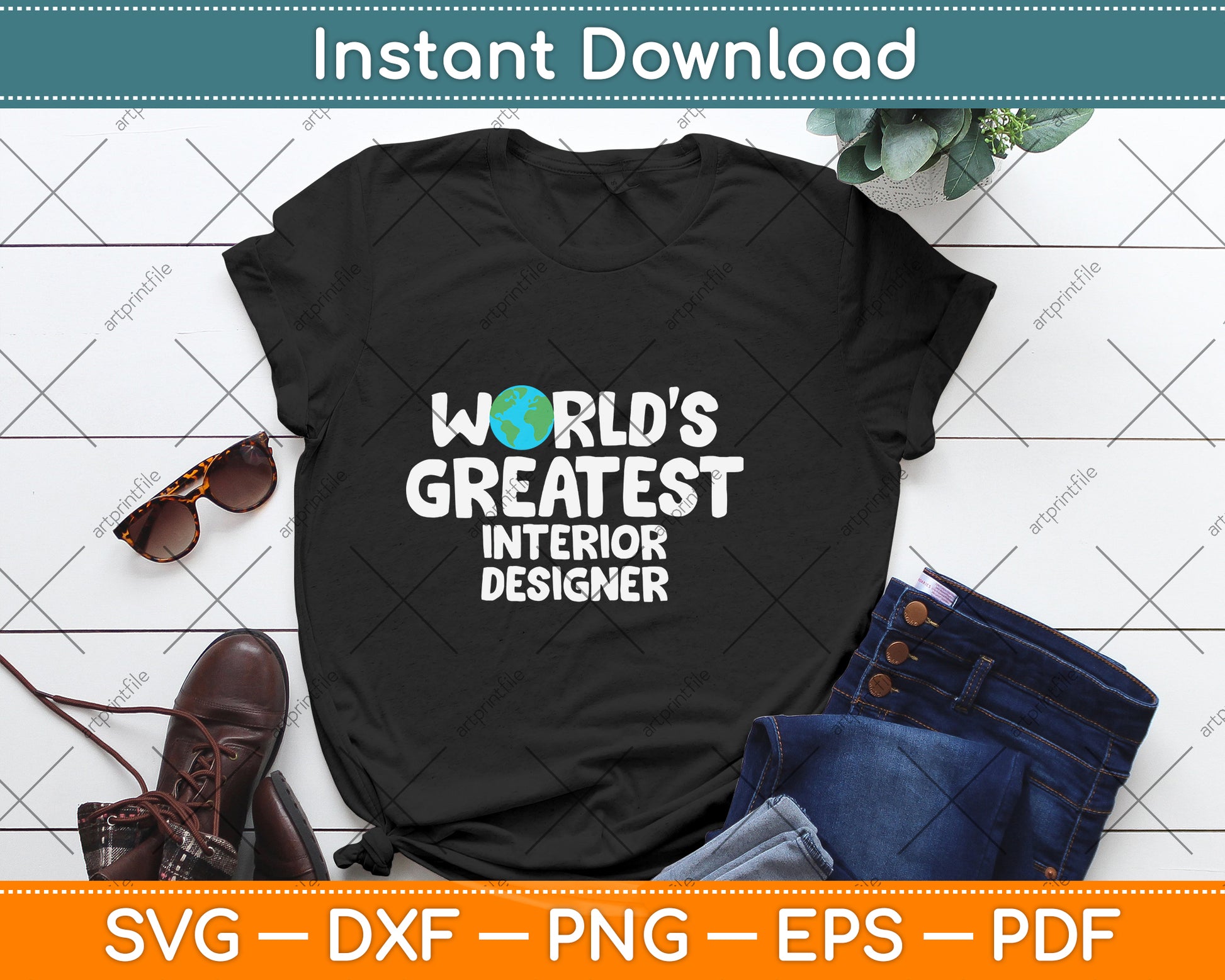 World'S Greatest Interior Designer Svg Png Dxf Digital Cutting File