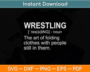 Wrestling Definition Svg Png Dxf Digital Cutting File