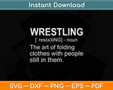 Wrestling Definition Svg Png Dxf Digital Cutting File