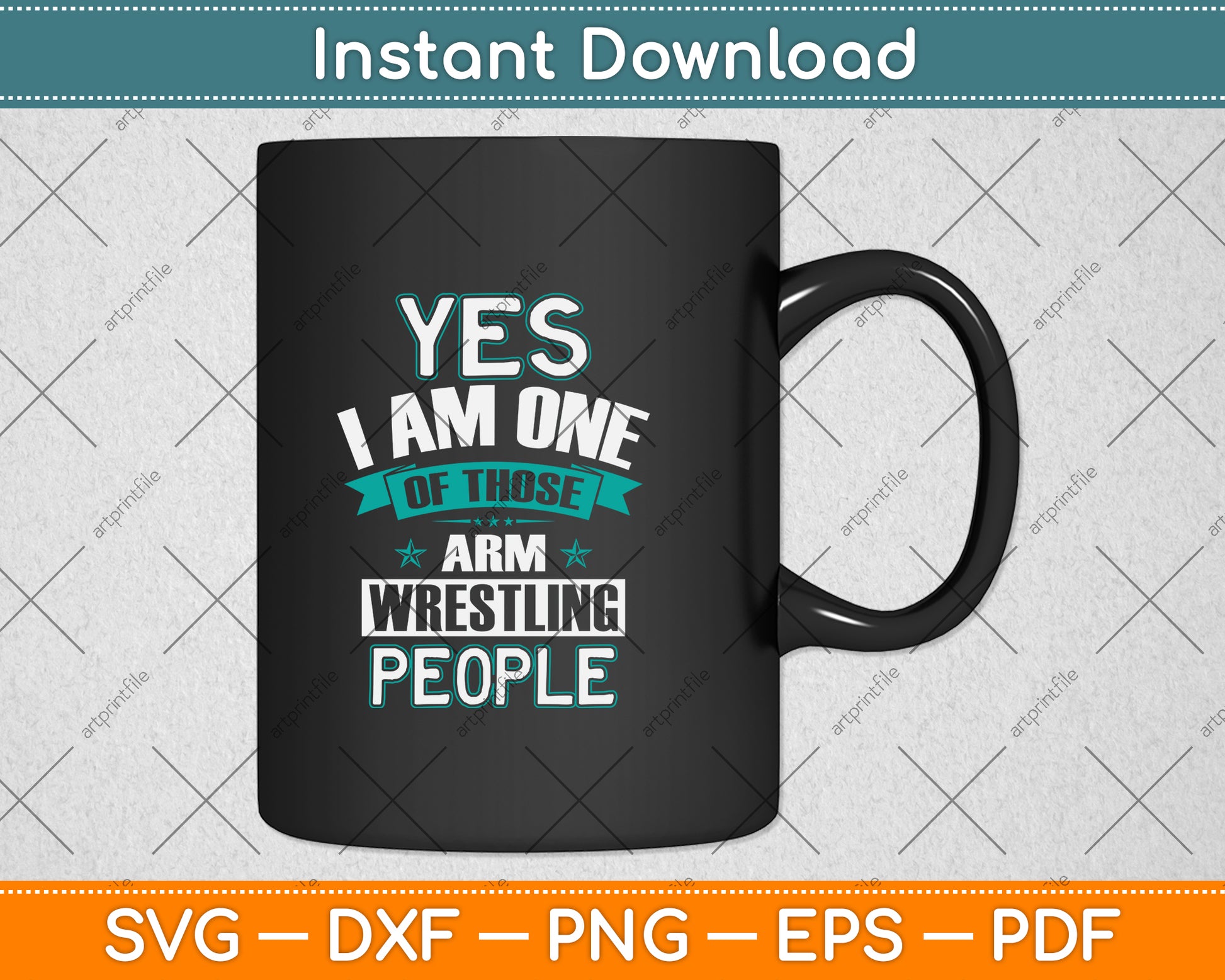 Yes I Am On Of Those Arm Wrestling People Svg Png Dxf Digital Cutting File