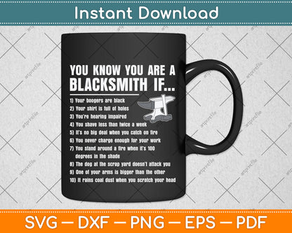 You Are A Blacksmith Funny Metalsmith Svg Png Dxf Digital Cutting File
