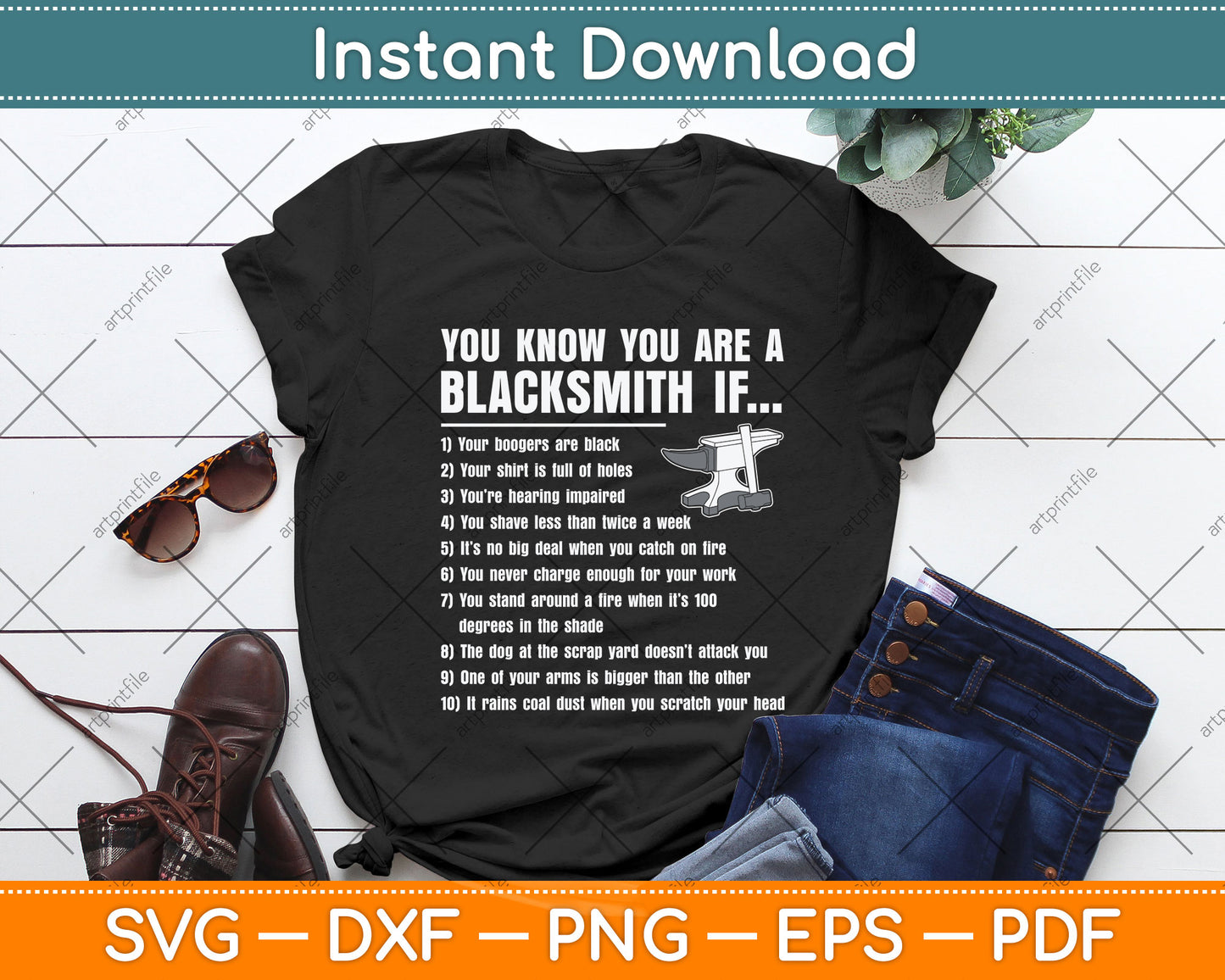 You Are A Blacksmith Funny Metalsmith Svg Png Dxf Digital Cutting File