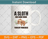 A Sloth Does More Work Than My Pancreas Diabetes Awareness Svg Png Dxf Cutting File