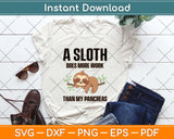 A Sloth Does More Work Than My Pancreas Diabetes Awareness Svg Png Dxf Cutting File