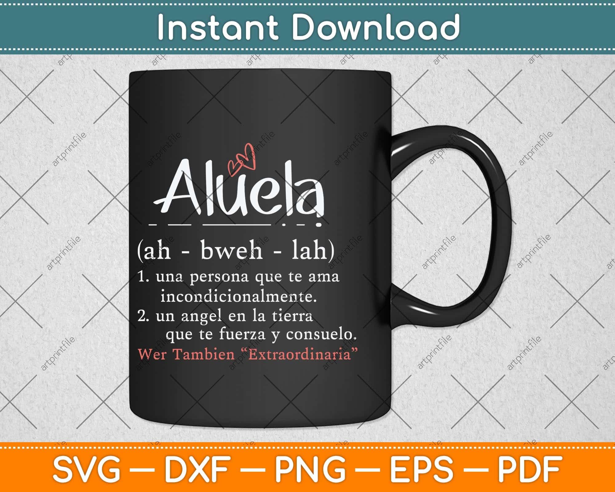 Personalized Super Abuela Accent Mug, Gift For Mexican Mom