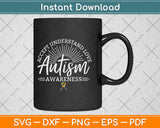 Accept Understand Love Autism Awareness Svg Design Cricut Printable Cutting Files