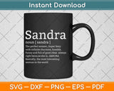 Adult Definition First Name Sandra Svg Png Dxf Digital Cutting File