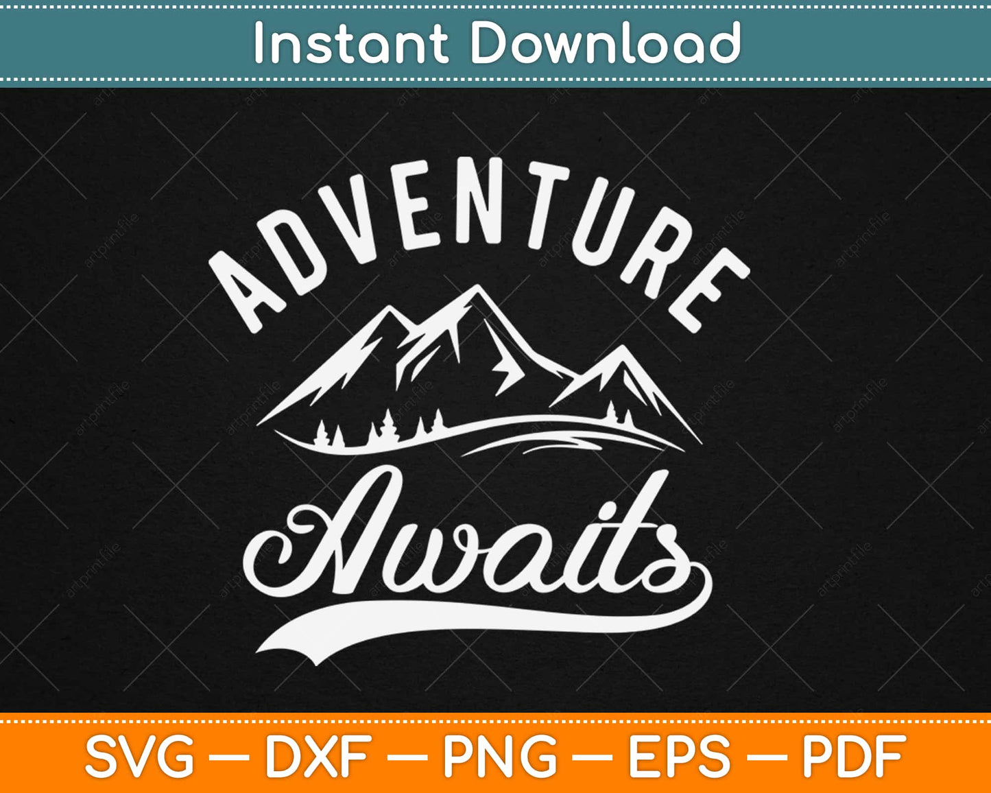 Adventure Awaits Camping Svg Design Cricut Printable Cutting Files