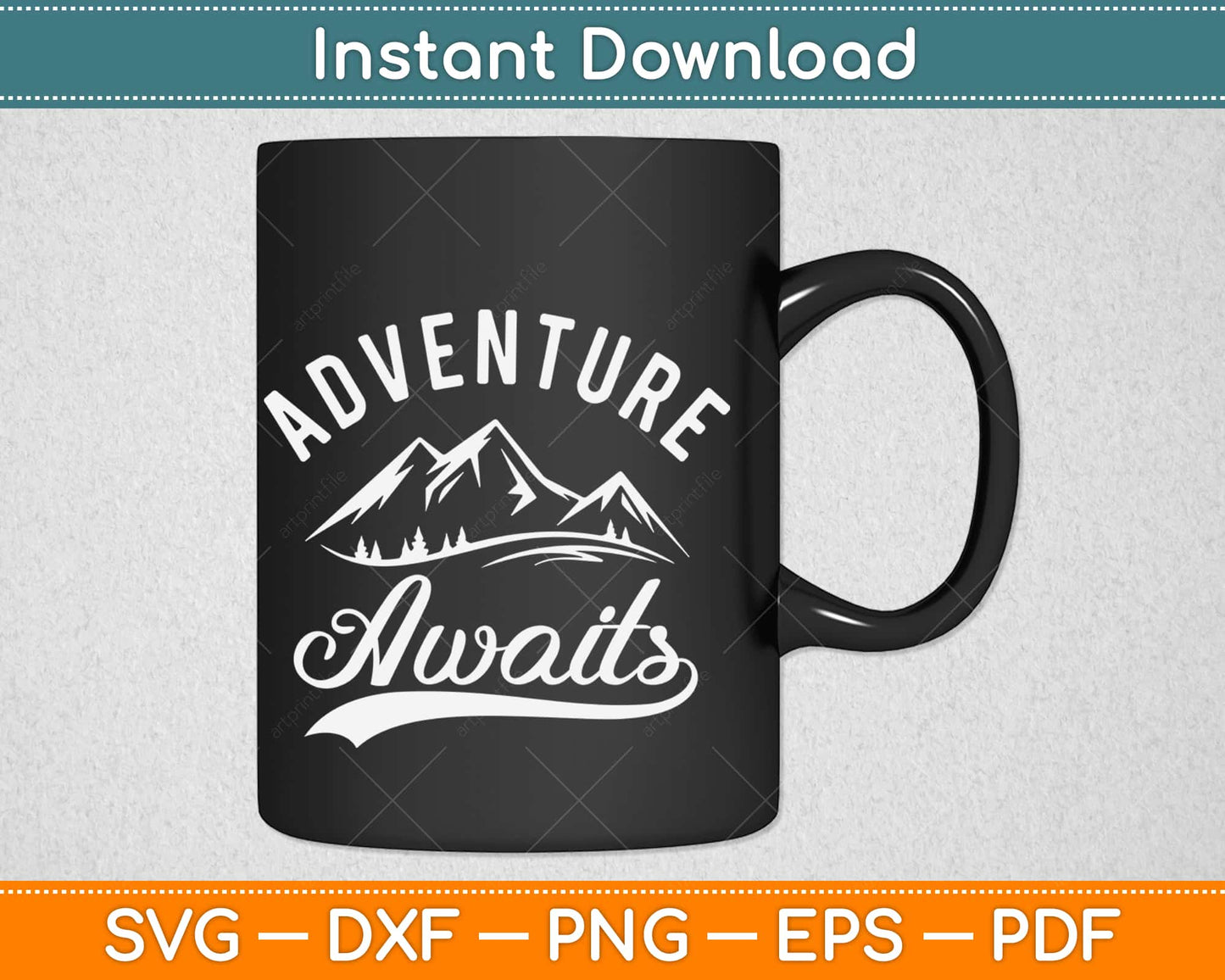 Adventure Awaits Camping Svg Design Cricut Printable Cutting Files