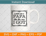 Ain't No Papa Like The One I Got Baby Funny Fathers Day Svg Cutting File