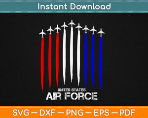 Air Force US Veterans 4th of July Svg Design Cricut Printable Cutting Files