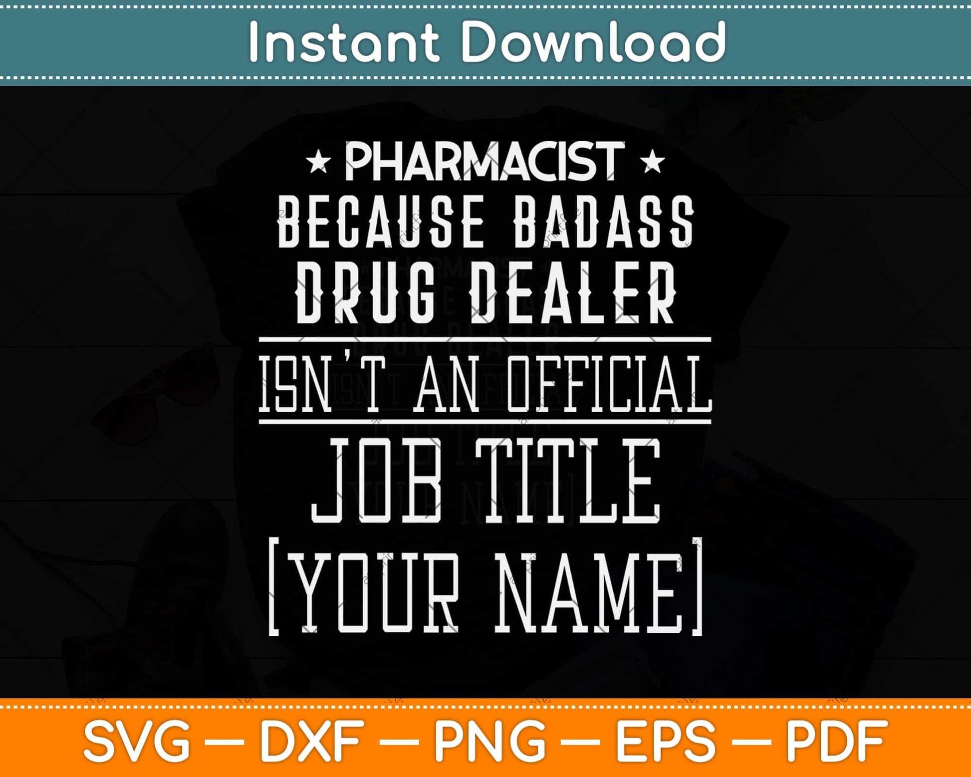Aizel Mae Personalized Pharmacist Quote Funny Svg Png Dxf Digital Cutting File