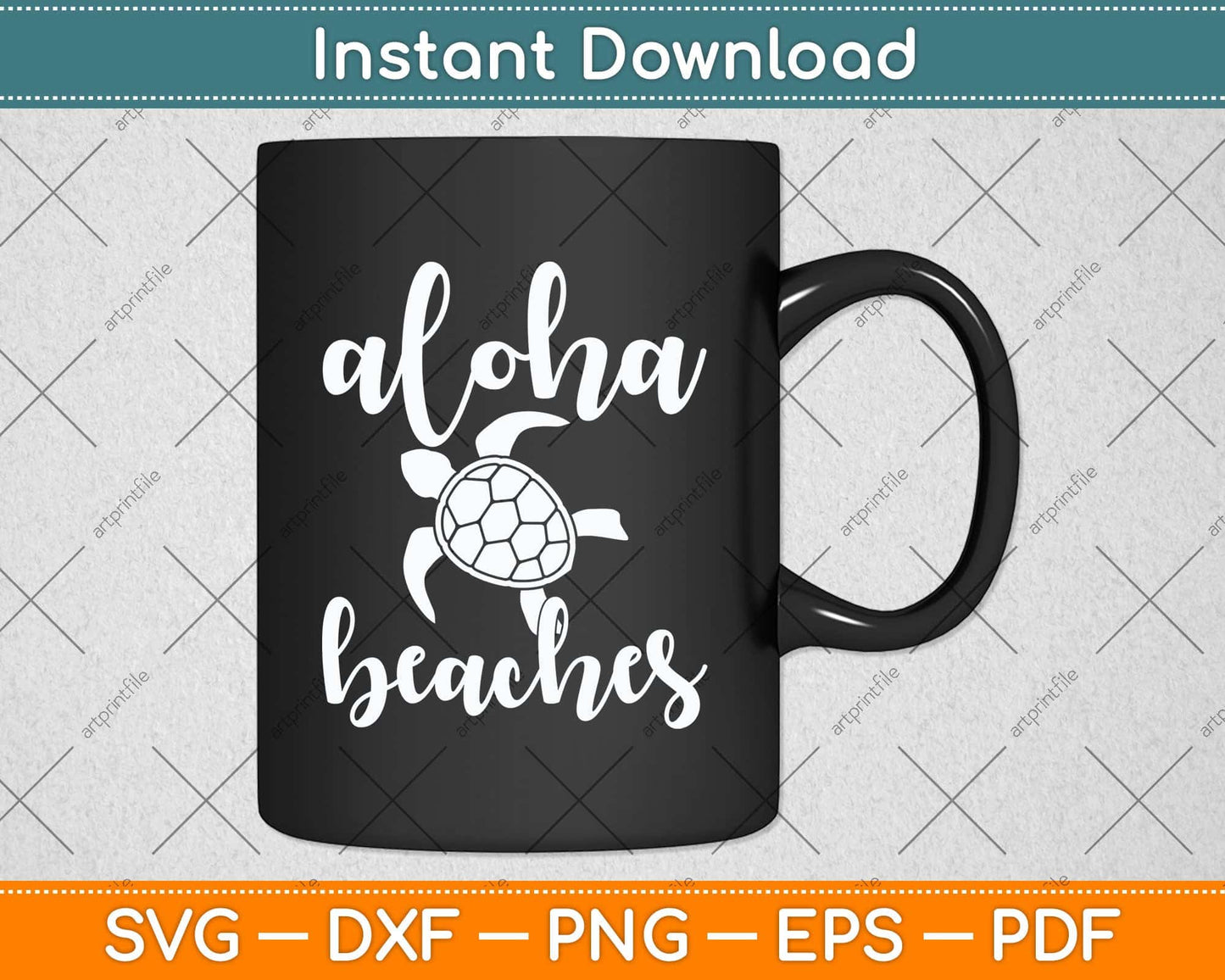 Aloha Beaches Turtle Hawaiian Sea Turtles Svg Png Dxf Digital Cutting File