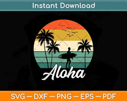 Aloha Hawaii Hawaiian Island Svg Png Dxf Digital Cutting File