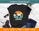 Aloha Hawaii Hawaiian Island Svg Png Dxf Digital Cutting File