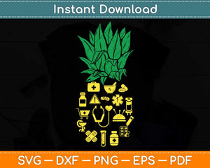 Aloha Pineapple Pharmacist Summer Svg Png Dxf Digital Cutting File