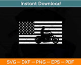 American Flag Biker Motorcycle Svg Png Dxf Digital Cutting File