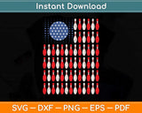 American Flag Bowling Bowler Gifts For Bowling Team Svg Png Dxf Digital Cutting File