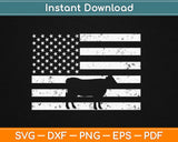 American Flag Cow Svg Design Cricut Printable Cutting Files
