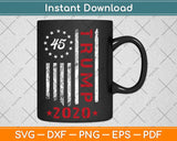 American Flag Design Trump 2020 Svg Design Cricut Printable Cutting Files