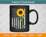 American Flag Dispatcher Sunflower Hippie Gifts Dispatcher Svg Design