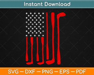 American Flag Funny Golf Svg Png Design Cricut Printable Cutting Files