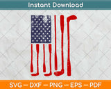 American Flag Golf Svg Design Cricut Printable Cutting Files