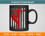 American Flag Lineman 4th of July Svg Design Cricut Printable Cutting Files