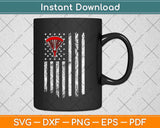 American Flag Patriotic Skydiving Birthday Svg Design Cricut Printable Cutting Files