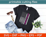 American Flag Pekatees Breast Cancer Awareness Svg Design Printable Cutting Files