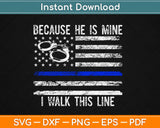 American Flag Police Officer Wife Svg Design Cricut Printable Cutting Files