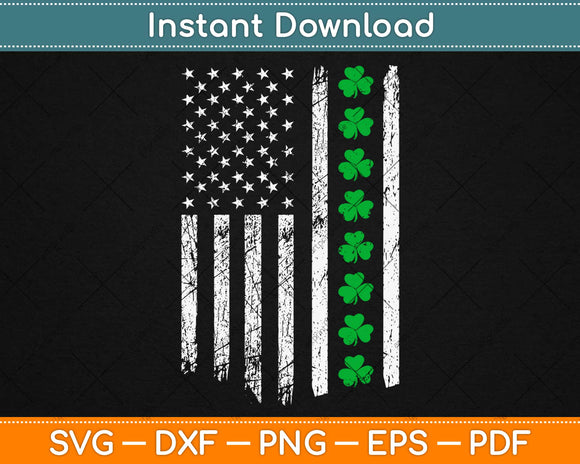 American Flag St Patricks Day Svg Design Cricut Printable Cutting Files