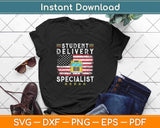 American Flag Student Delivery Specialist School Bus Driver Svg Design