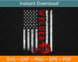 American Flag Welder Svg Design Cricut Printable Cutting Files