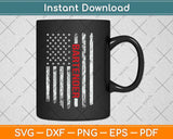 American Flag With Bartender Fathers Day Svg Png Dxf Digital Cutting File