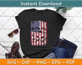 American USA Flag Patriotic Skydiving Svg Design Cricut Printable Cutting Files