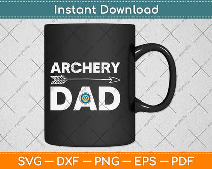 Archery Dad Arrow Target Svg Png Dxf Digital Cutting File