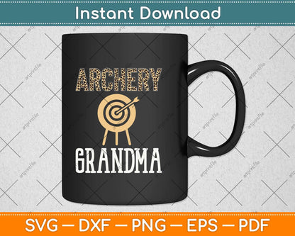 Archery Grandma Arrow Target Svg Png Dxf Digital Cutting File
