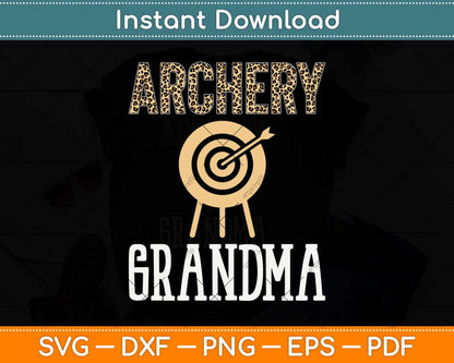 Archery Grandma Arrow Target Svg Png Dxf Digital Cutting File