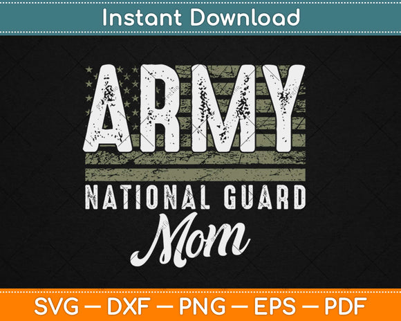Army National Guard Mom Of Hero Military Family Svg Design Cricut Cutting Files