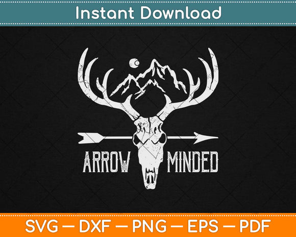 Arrow Minded Hunting Svg Design Cricut Printable Cutting Files