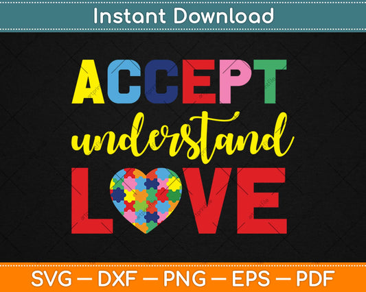 Aspergers Love Teacher Autism Awareness Svg Design Cricut Printable Cutting Files