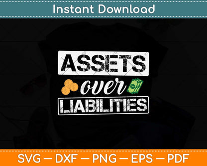 Assets Over Liabilities Accountant Svg Png Dxf Digital Cutting File